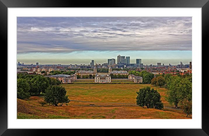 A view from Greenwich Framed Mounted Print by Paul Piciu-Horvat