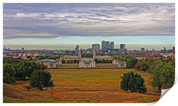 A view from Greenwich Print by Paul Piciu-Horvat