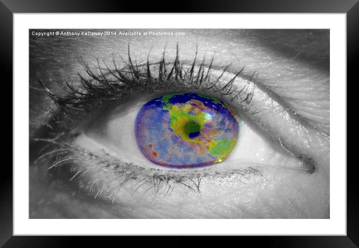 THE WORLD IS WATCHING YOU Framed Mounted Print by Anthony Kellaway