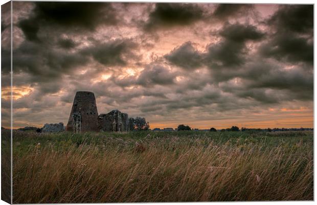  Early Morning at St Benets Abbey Canvas Print by Stephen Mole
