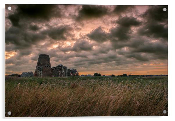  Early Morning at St Benets Abbey Acrylic by Stephen Mole