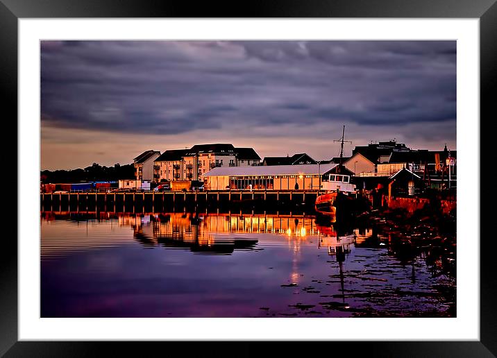 Harbour Reflection  Framed Mounted Print by Valerie Paterson