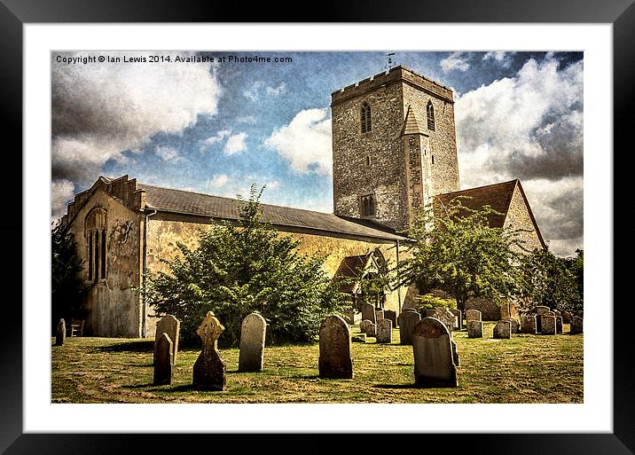  Church of St Mary Cholsey Framed Mounted Print by Ian Lewis
