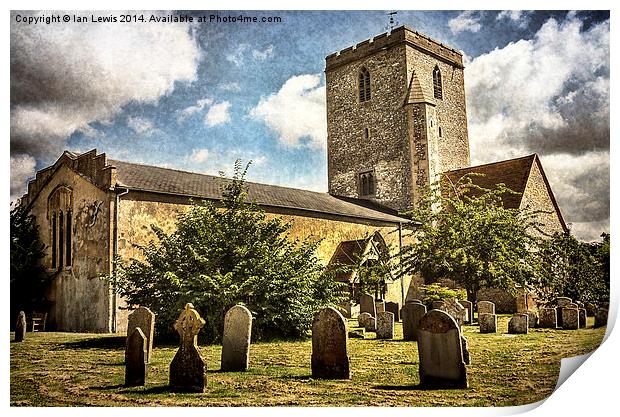  Church of St Mary Cholsey Print by Ian Lewis