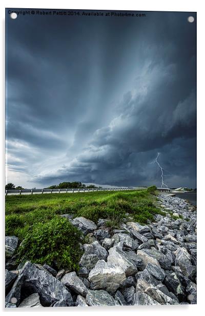  The Tropical Storm Acrylic by Robert Pettitt
