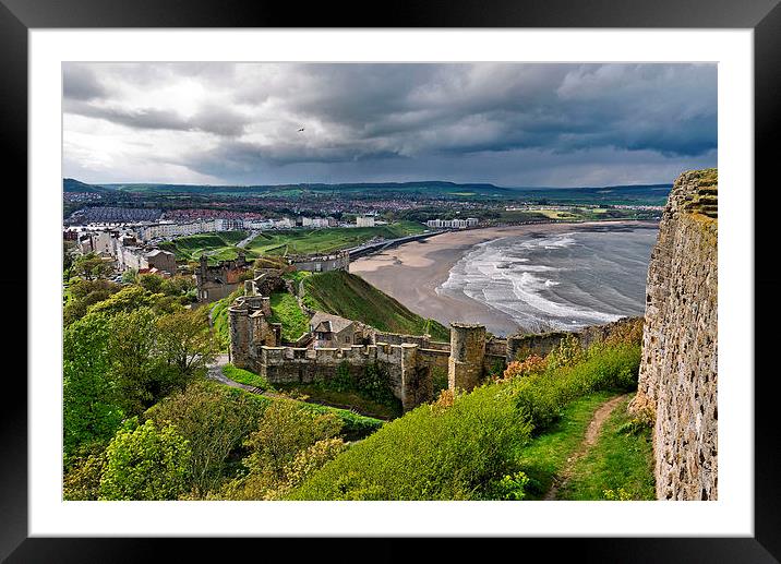 Scarborough Castle Framed Mounted Print by Andy Armitage