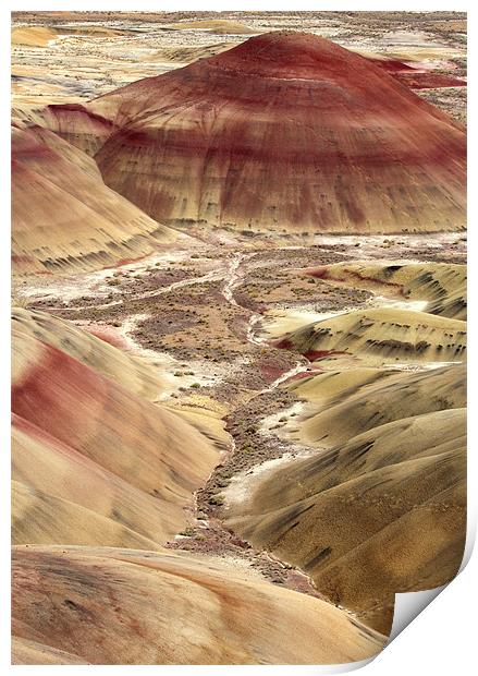 Painted Hills Print by Mike Dawson