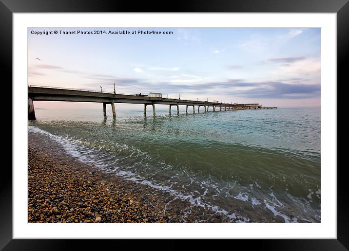  deal pier just before sunset Framed Mounted Print by Thanet Photos