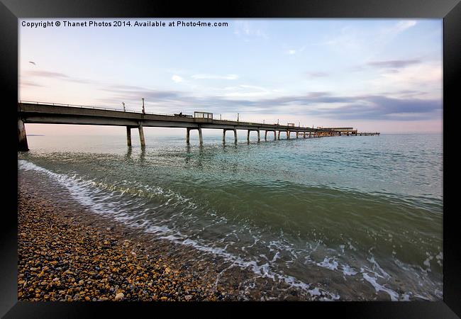  deal pier just before sunset Framed Print by Thanet Photos