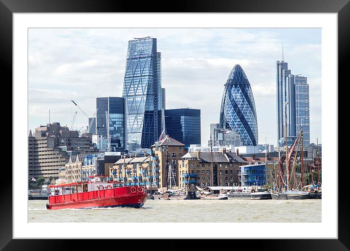  View Of London City Framed Mounted Print by LensLight Traveler