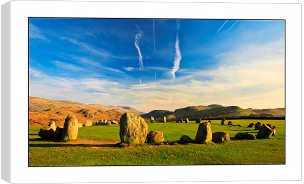 Castle rigg stone circle Canvas Print by Jim Doneathy