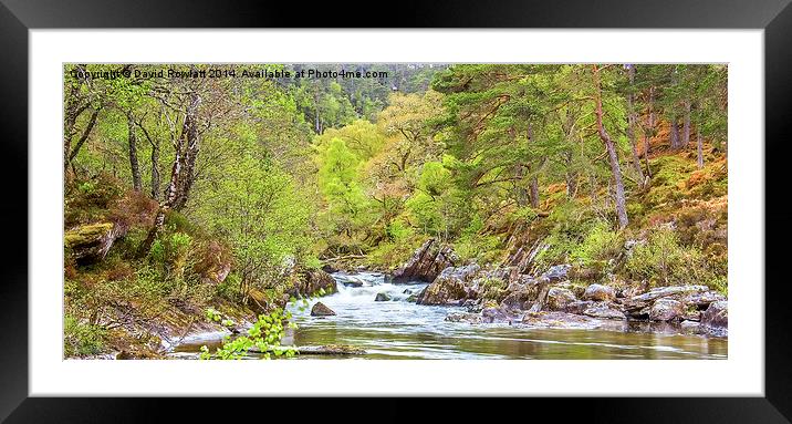 The Rapids  Framed Mounted Print by Dave Rowlatt