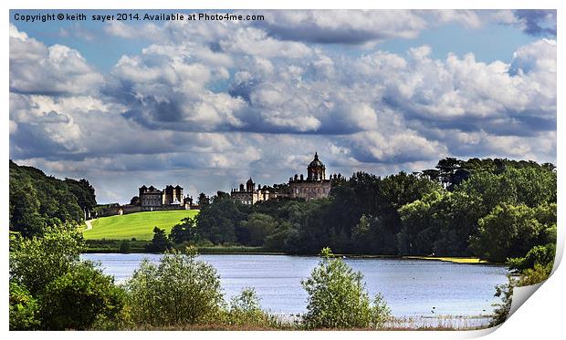  Castle Howard Print by keith sayer
