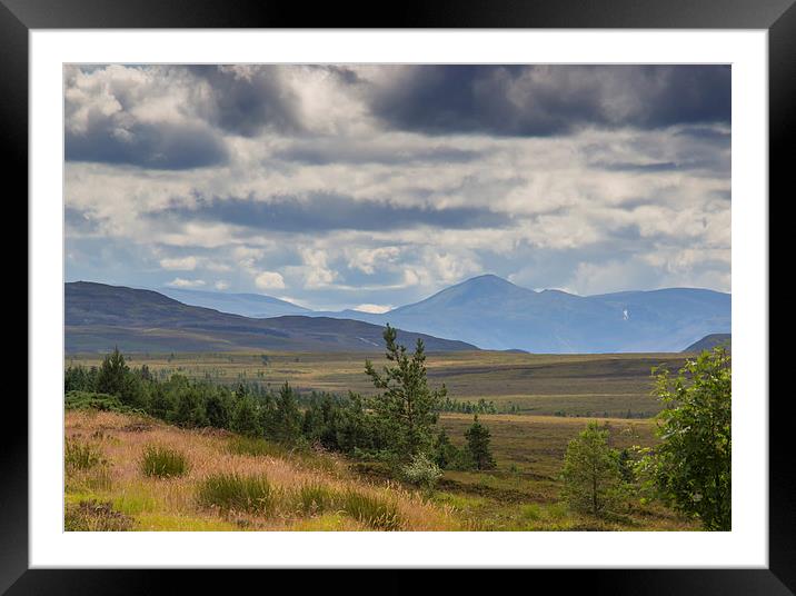  Highland landscape Framed Mounted Print by Derek Corner