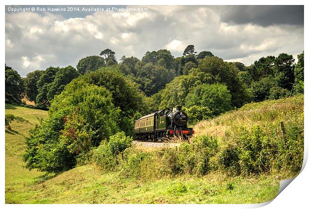  Great Western Green  Print by Rob Hawkins