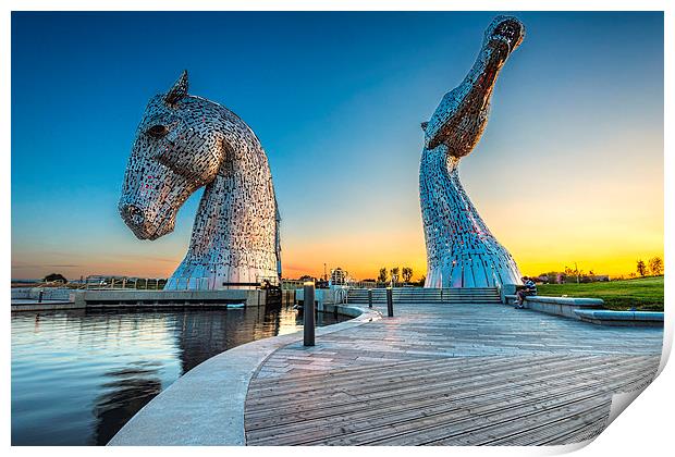  The Kelpies Print by Kevin Ainslie