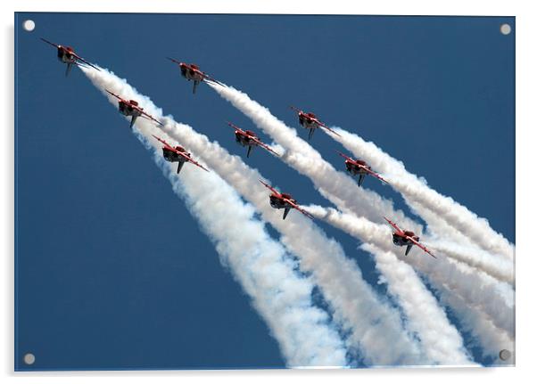  red arrows Acrylic by eric carpenter