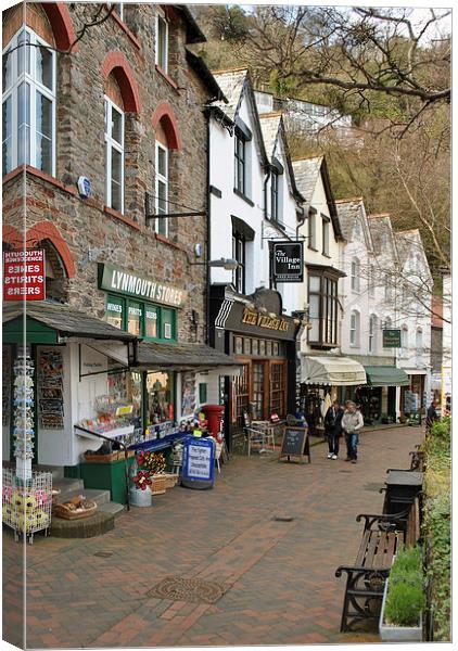  The Street, Lynmouth Canvas Print by graham young