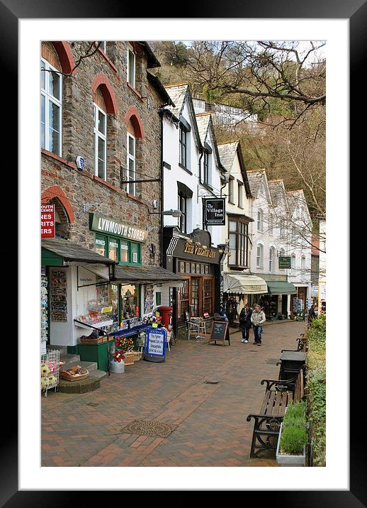 The Street, Lynmouth Framed Mounted Print by graham young