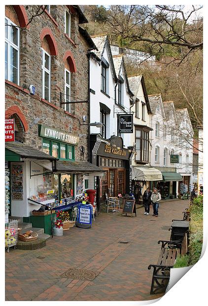  The Street, Lynmouth Print by graham young