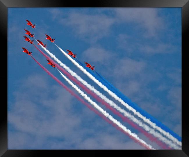  Red Arrows Framed Print by eric carpenter