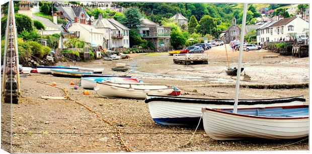  Noss Mayo South Devon Canvas Print by Peter F Hunt