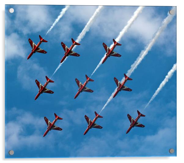  Red Arrows Acrylic by eric carpenter