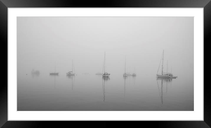  Tobermory in a summer fog Framed Mounted Print by Ian Young
