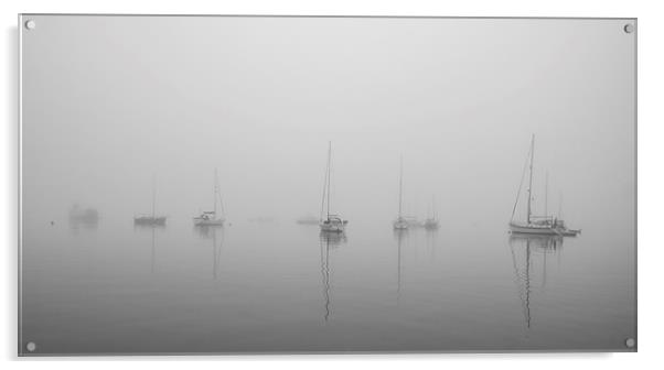  Tobermory in a summer fog Acrylic by Ian Young