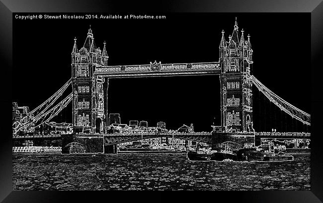  Tower Bridge London Framed Print by Stewart Nicolaou