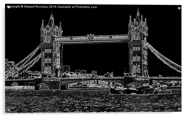  Tower Bridge London Acrylic by Stewart Nicolaou