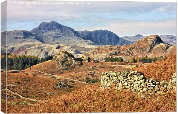  Autumnal Colours At Lingmoor Canvas Print by Gary Kenyon
