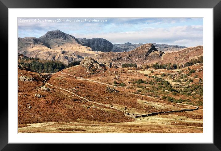  Little Langdale  Framed Mounted Print by Gary Kenyon