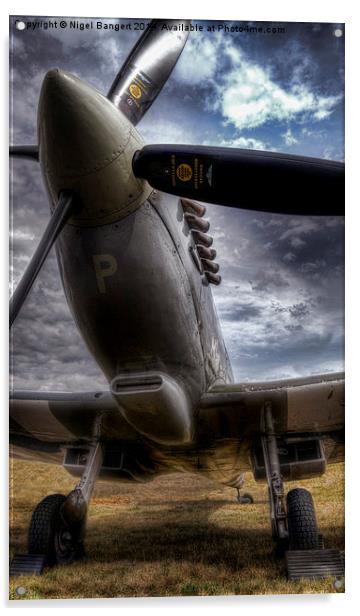  Supermarine Spitfire SM520 Acrylic by Nigel Bangert