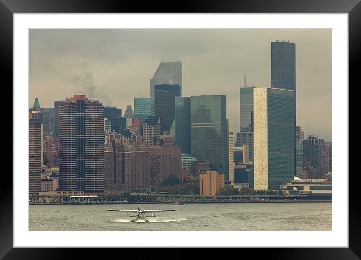  New York Framed Mounted Print by sam moore