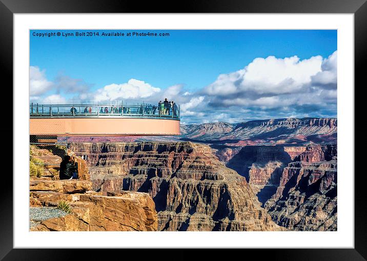  Grand Canyon Skywalk Framed Mounted Print by Lynn Bolt