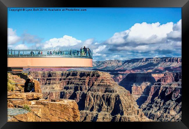  Grand Canyon Skywalk Framed Print by Lynn Bolt
