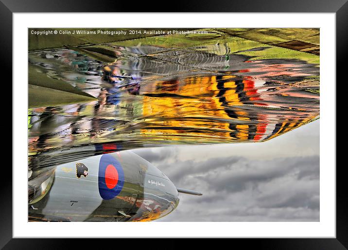 Vulcan Reflections Farnborough 2014  Framed Mounted Print by Colin Williams Photography