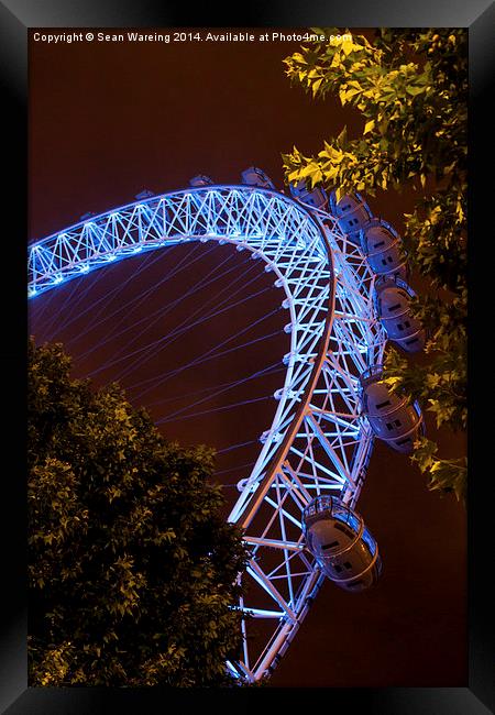  The London Eye Framed Print by Sean Wareing