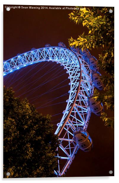  The London Eye Acrylic by Sean Wareing