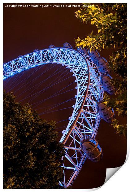  The London Eye Print by Sean Wareing