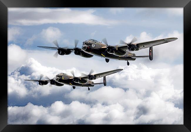 Flying Lancasters Framed Print by J Biggadike