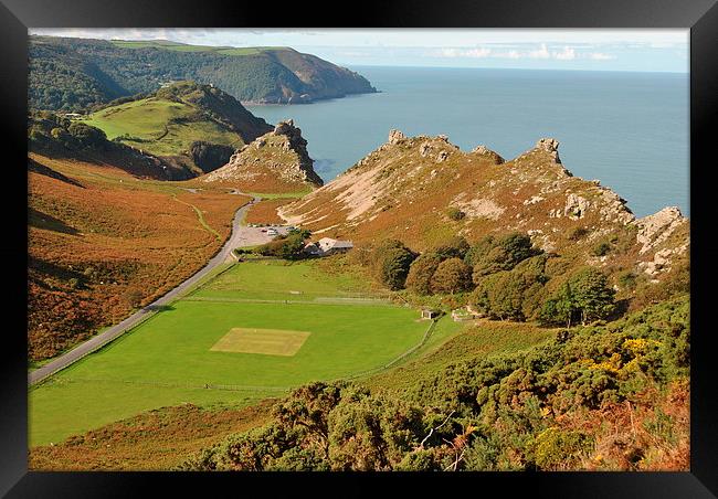  Valley of Rocks Framed Print by graham young