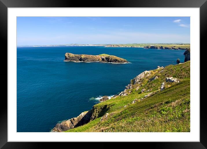 The Cornish coastline Framed Mounted Print by Steven Plowman