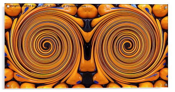  Fruit Swirl Acrylic by Robert Gipson