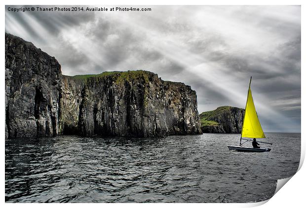  Sail around Scottish islands Print by Thanet Photos
