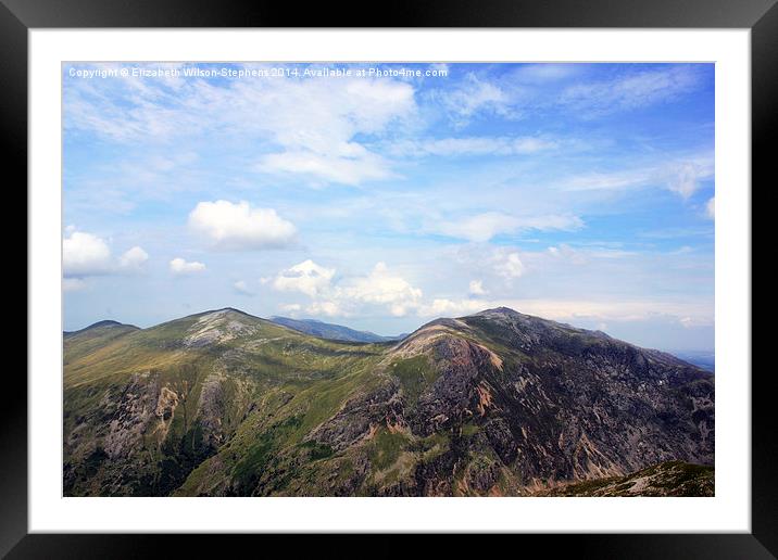 Snowdonia in Colour Framed Mounted Print by Elizabeth Wilson-Stephen