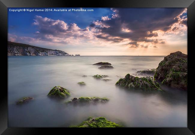 Alum Bay and The Needles Framed Print by Wight Landscapes