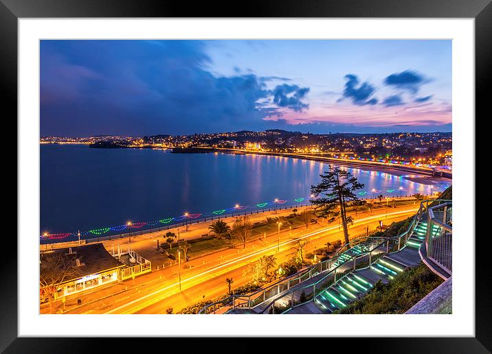 Torquay Seafront Framed Mounted Print by John Fowler