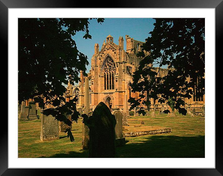  MELROSE ABBEY Framed Mounted Print by dale rys (LP)